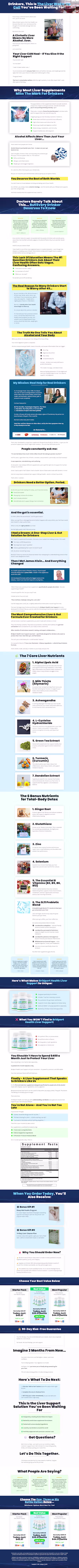 Click Bank Conversion-Focused Sales Page for Health Supplement