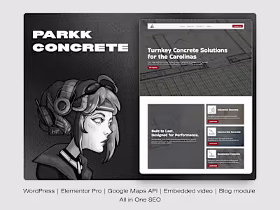 Construction Company Website Design and Development