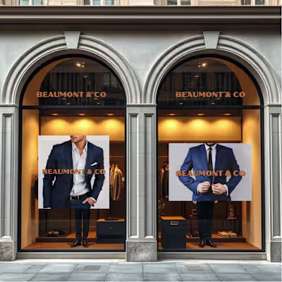 Brand Identity for - BEAUMONT & CO - tailored mens suits
