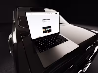 Landing page design exploration.