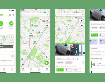 BP EV CHARGING STATION APP :: Behance