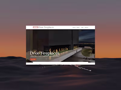 Brand Design and UI/UX Design for Dixie Fireplaces