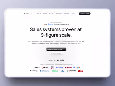 Vertical website + LinkedIn banner