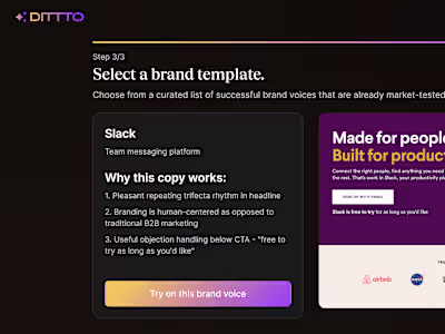Ditto.ai Newsletter (Welcome Email)