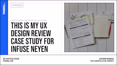 UI/UX Design Audit Case Study for InFUSE Neyen's Website 