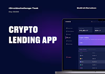 Crypto Lending Web App