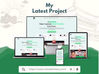 I designed and developed RashidaHerbers.com (http://RashidaH...