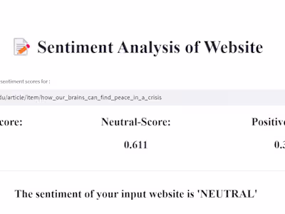 Sentiment Analysis | Websites