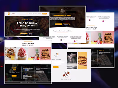 Snack N’ Bite Cafe Website & Online Ordering Experience