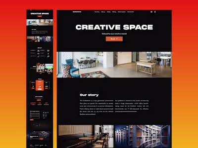 Co-working landing page
