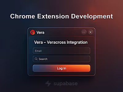Chrome Extension Development (API + Supabase Backend)