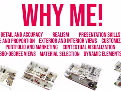 Custom 3D Models for Interior Design Project