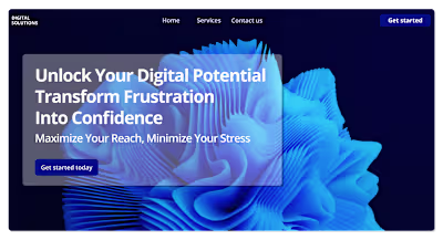 Digital Solutions | Framer Landing Page