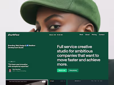 FourthFloor Website Redesign on Framer