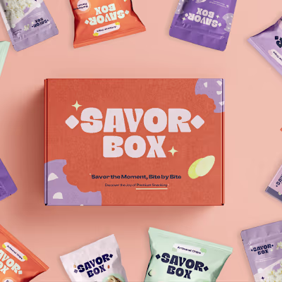 Savor Box brand identity and packaging design :: Behance
