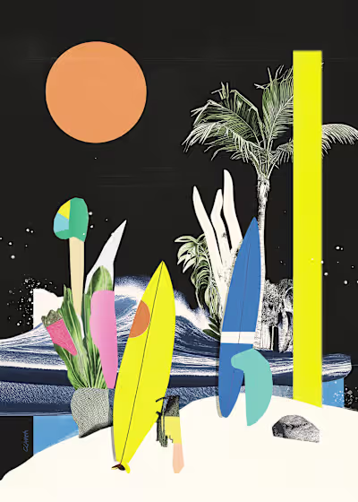 Collage Art Posters - gift for friends, 2025