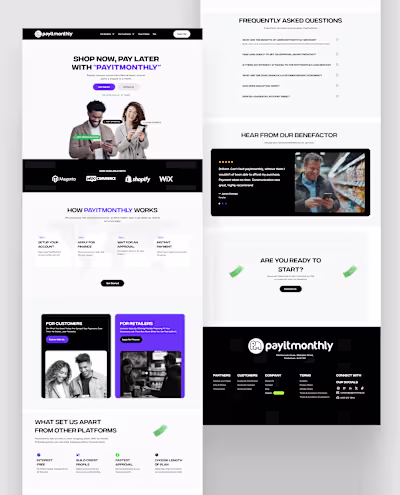 Payitmonthly Website Redeisn