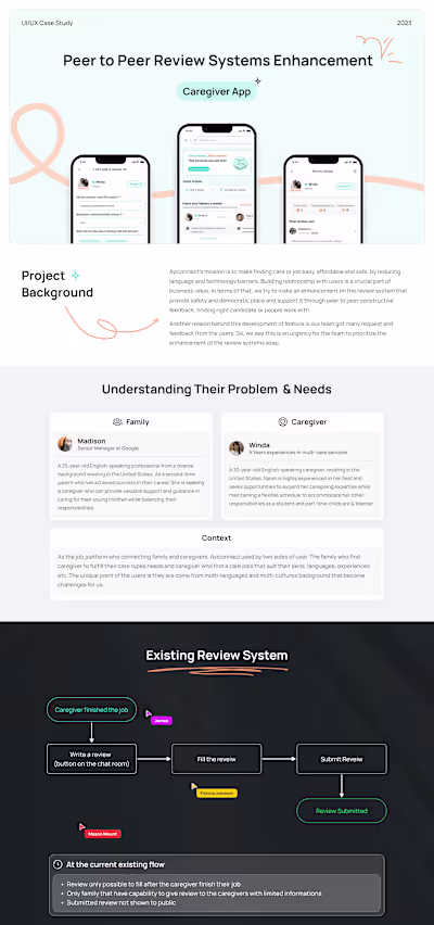 Peer to Peer Review Systems Enhancement on Caregiver App