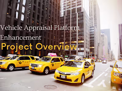 Vehicle Appraisal Platform Enhancement
