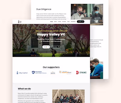 Happy Valley VC Website Design
