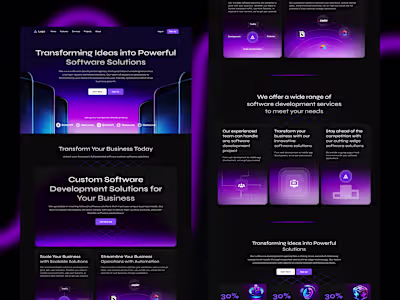 CodeCraft Solutions - Software Development Agency Website Design