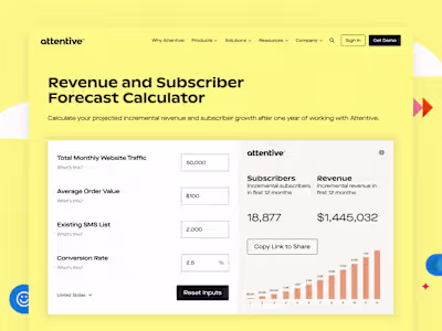 Revenue and Subscriber Forecast Calculator