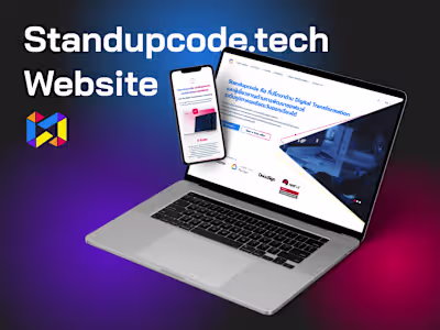 Standupcode.tech Website - Desktop & Mobile version.