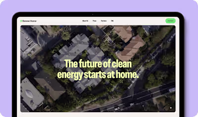 Renew Home - Website Development