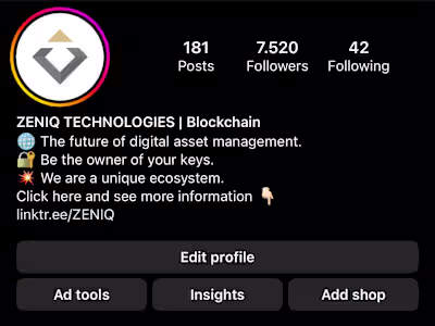 ZENIQ TECHNOLOGIES | Blockchain — Marketing Manager