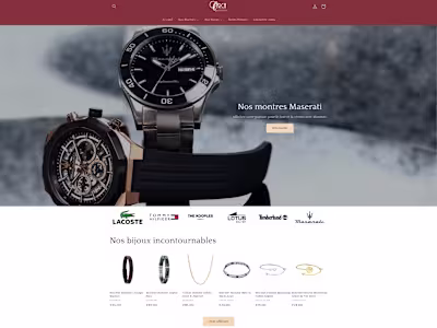 Création du site web complet Orca Bijouterie