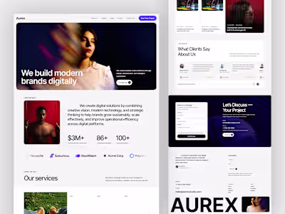 Aurex - Digital Agency Website