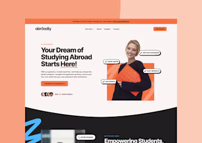 Web Design and WordPress Development for Abroadly