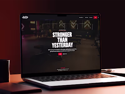 Jetts Gym Brand Website Redesign and Development