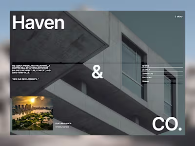 Luxury Real Estate Website Design for Haven & Co.