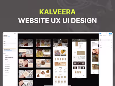 Kalveera | Website UI / UX Design
