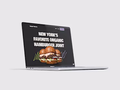 Burger Resturant Website