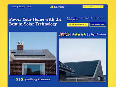 Elite Solar 📈 | High-Performance Solar Website Design