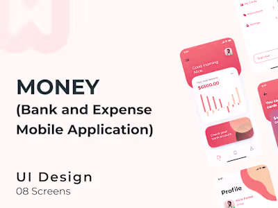 Money Mobile Application UI Design