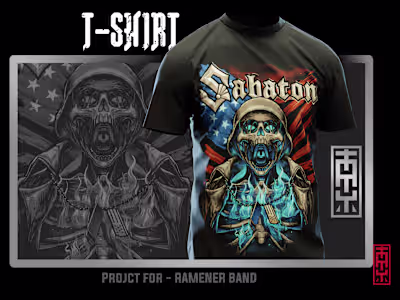 T Shirt for Sabaton Band