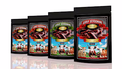 Jerky Seasoning Packaging Design