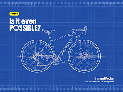 JurnalPedal • Polygon Tambora A5 Poster Design