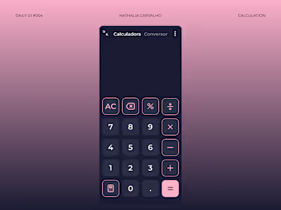 Daily UI #004: Calculator