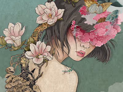 Japanese Culture Inspired Illustrations