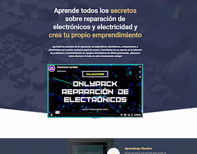 Landingpage Onlycursos | Behance :: Behance