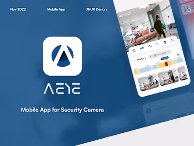 AEYE - Mobile App for Security Camera