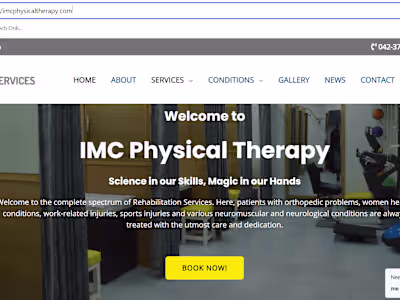 Best Physiotherapist Center in DHA Lahore - IMC Physical Therapy