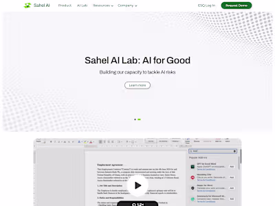 Sahel AI - Draft & review contracts with AI