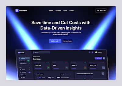 AI SaaS Landing Page by Faisal Ahmed on Dribbble