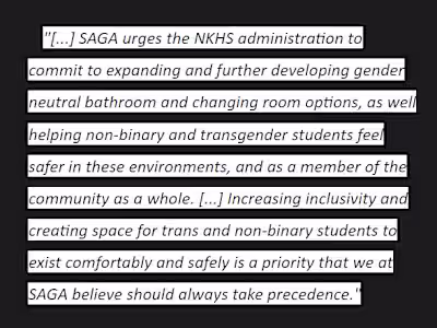 Persuasive Writing - SAGA Letter to NKHS Admins