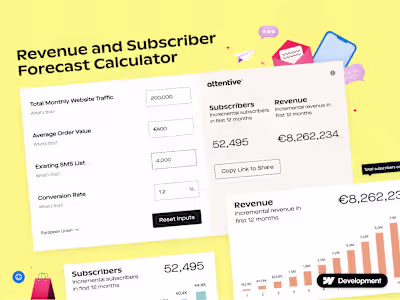 Attentive.com – Revenue Calculator